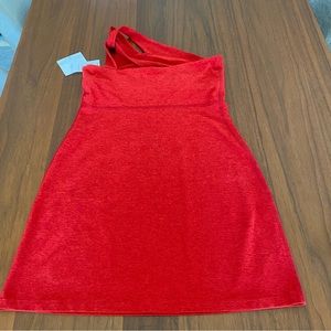 Beyond Yoga brand NWT medium SOLD OUT color RED space dye Lost Your Mind dress